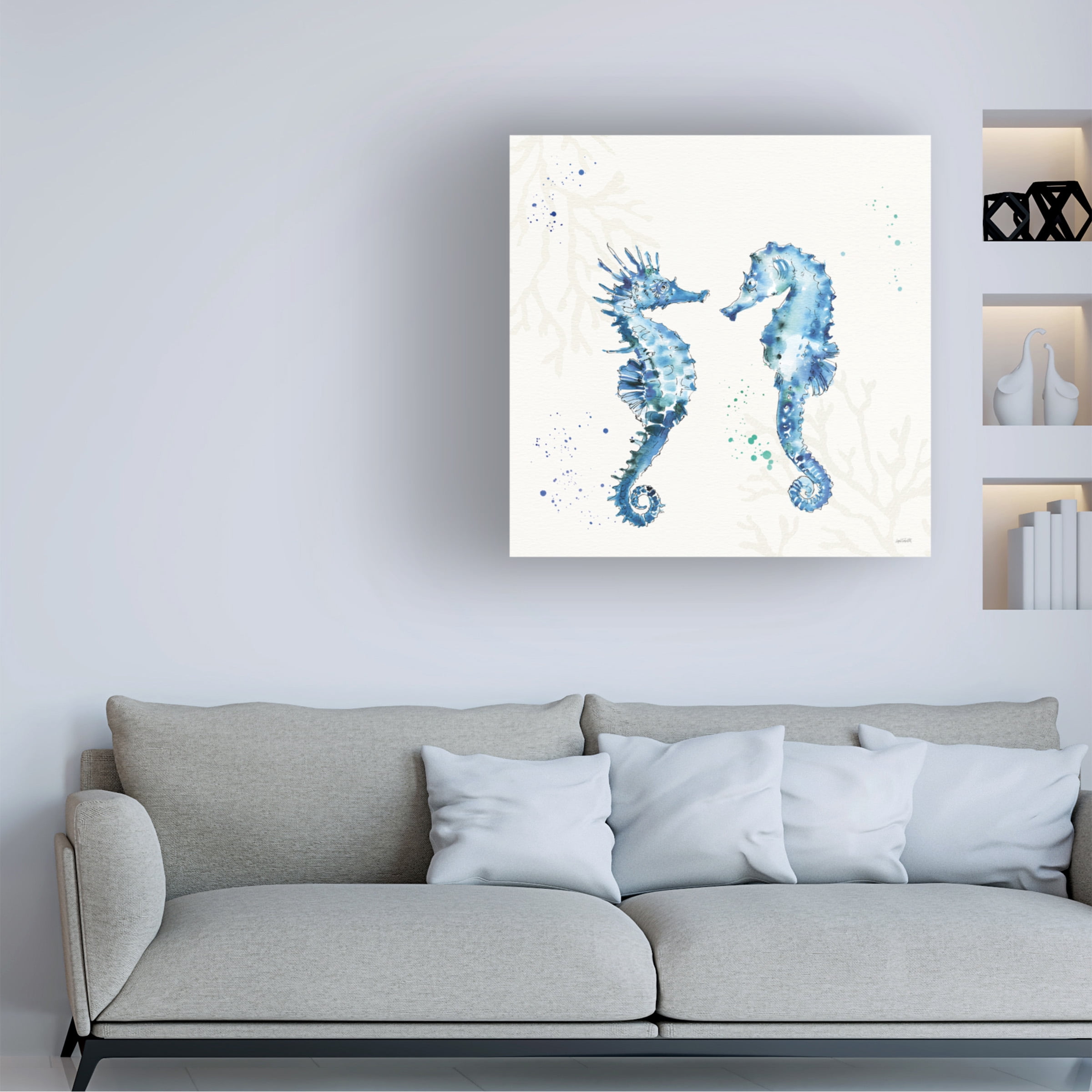Anne Tavoletti 'Deep Sea III No Words' Canvas Art
