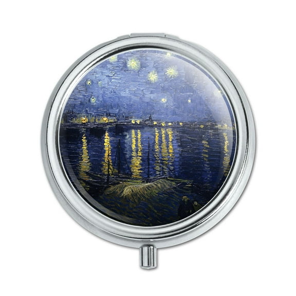 Starry Night Over the Rhone Vincent Van Gogh Pill Box