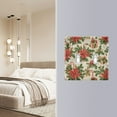 thumbnail image 4 of Yayeee Toggle Light Switch Wall Plate 3-Gang 6.37"x4.48" Decorative Outlet Cover, Retro Christmas Holly, 4 of 7