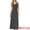 Gray, variant on DARING DIVA Women's Striped Midi Summer Ribbed Casual Sleeveless Tank Dresses M Gray