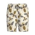 thumbnail image 3 of Picia Flying Bees1 Pajama Shorts for Men, Men's Pajama Bottoms, Sleepwear,Short Pajama Pants-X-Large, 3 of 9