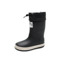 thumbnail image 2 of Xfvqtps Kids Rain Boots with Adjustable Drawstring Waterproof Rainboots Non-Slip Thick Sole Rubber Boots for Boys Girls Outdoor Play, 2 of 5