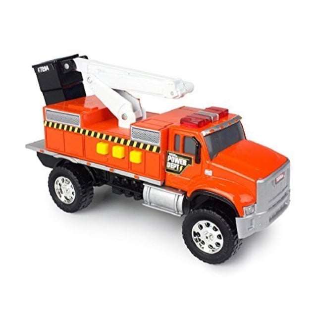 tonka toughest minis orange power dept cherry picker truck Walmart