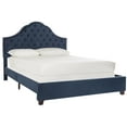 thumbnail image 4 of SAFAVIEH Beckham Modern Glam Tufted Headboard with Nail Heads, Queen, Navy, 4 of 9