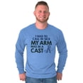 thumbnail image 3 of Funny Fishing Cast Pun Fisher Humor Men's Long Sleeve Tee T Shirt Brisco Brands X, 3 of 6