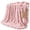 Blush Pink, variant on Soft Bubble Faux Fur Throw Blanket, 90"x90", Mocha Brown, Fuzzy Plush Faux Rabbit Fur Blanket for Couch Bed