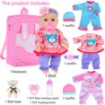 thumbnail image 2 of Muñeca eBuddy Reborn de 30 cm con 3 juegos de ropa, mochila y accesorios, 2 of 7