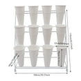 thumbnail image 5 of White Metal Flower Stand 3 Layers Indoor Outdoor Flower Display Shelf with Wheels, 5 of 11