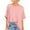 Pink, variant on Tbopshirt Top for Women,Women Oversized T-Shirt Summer Casual Loose Fit 5/4 Sleeve Short Sleeve Solid Macaron Color Loose Tee Tops
