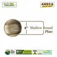 thumbnail image 2 of Shallow Round Plate|Bio Mart Areca Palm Leaf Plate|Natural, Eco-friendly, Heavy Duty, Re-usable, Backyard Compostable Biodegradable, Disposable supply|Theme Party, Wedding|Pack of 10, 50 or 100, 2 of 4