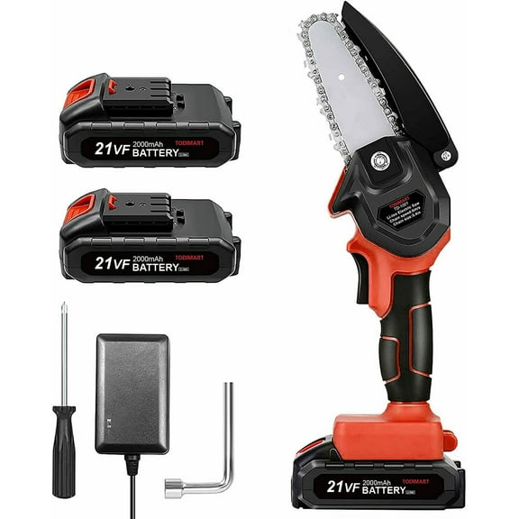 Mini Chainsaw, Upgraded 4-inch Single-Handed Chainsaw For Tree Pruning And Branch Wood Cutting