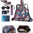 thumbnail image 5 of Drawstring Bag Backpack Lightweight Waterproof Drawstring Bag, Foldable Gym Bag for Shopping Trips, Suitable for Women, Men(Flowers), 5 of 5