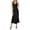 Black, variant on Arlun Summer Satin Cowl Neck Midi Dress for Women 2026 Elegant Formal Spaghetti Strap Backless Wedding Guest Dresses Stylish Plain Color Waisted Flowy Long Party Dress Brown S