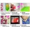 thumbnail image 4 of Kit completo de pintura de diamante 5D DIY, pintura de diamante, bordado de punto de cruz por números, pintura de diamante para niños y adultos, decoración de pared, 4 of 4