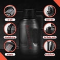 thumbnail image 4 of Squatz 2300 mi 78 oz Poseidon Water Bottle Series Sports Big Volume Wide Mouth Opening, (Black), 4 of 6