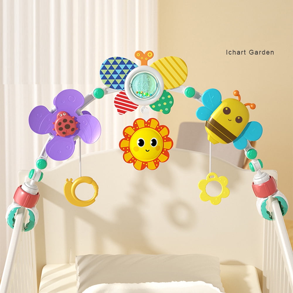 Baby Stroller Arch Toy Infant Car Seat Toys Adjustable Mobile Activity Arch with Play