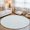 White, Muted Teal, Slate Blue, Aqua, variant on Round Rugs 3Ft, Modern Simple Grid Round Area Rug Washable Indoor Throw Carpet, Abstract Minimalist Lines Boho Black Small Non Slip Circle Rug for Bedroom Living Room Home Decor Aesthetic