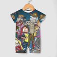 thumbnail image 4 of Rick And Morty Baby Romper Short Sleeve Bodysuits Soft Rompers Summer Clothes One-Piece Jumpsuits Outfits 9-12M, 4 of 8