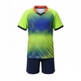 thumbnail image 2 of Youth Soccer Jersey Ndbuld Kids Boys Girls Fashion Football Training Suit Short Sleeve Top Shorts Mesh Breathable Set, 2 of 9