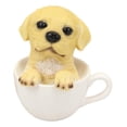 thumbnail image 3 of Ebros Realistic Adorable Golden Labrador Puppy in Teacup Statue 6"H, 3 of 7