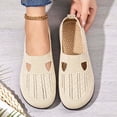 thumbnail image 7 of Samdudou Slip On Shoes for Women Closed Toe Knit Mesh Loafers Breathable Lightweight Walking Flats V-Cut Instep Design Casual Daily Wear Outdoor Travel Footwear Essentials, 7 of 7