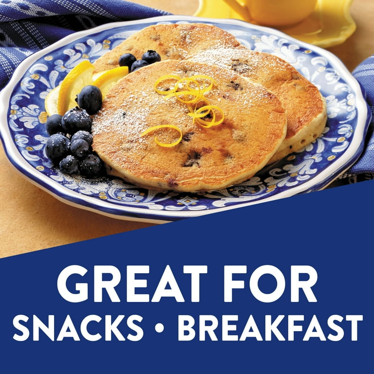 Krusteaz Light and Fluffy Blueberry Complete Pancake Mix, Waffle and Pancake  Mix Just Add Water, 25.2 oz Box