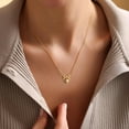 thumbnail image 2 of Turandoss Bow Necklace for Women Girls Dainty 14K-Gold-Plated Necklace Cute Heart Bow Pendant Necklaces Choker Necklaces Chain Necklaces Trendy Jewelry Gift for Women Fashion Accessories, 2 of 8