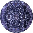 thumbnail image 1 of Ahgly Company Indoor Round Persian Blue Traditional Area Rugs, 8' Round, 1 of 4