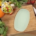 thumbnail image 5 of yulier 4 Pcs Wheat Straw Plates, Lightweight Dinner Dishes Set, Plastic Dinner Plates, Fruit Plates Snack Plates Dessert Plates for Kitchen, Dishwasher and Microwave Safe, 5 of 7