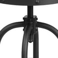 thumbnail image 3 of 24'' Counter Height Stool with Swivel Lift Black Leather Seat, 3 of 9