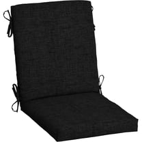 Outdoor Dining Chair Cushion, 20 x 20, Rain-Proof, Fade Resistant, Black Leala