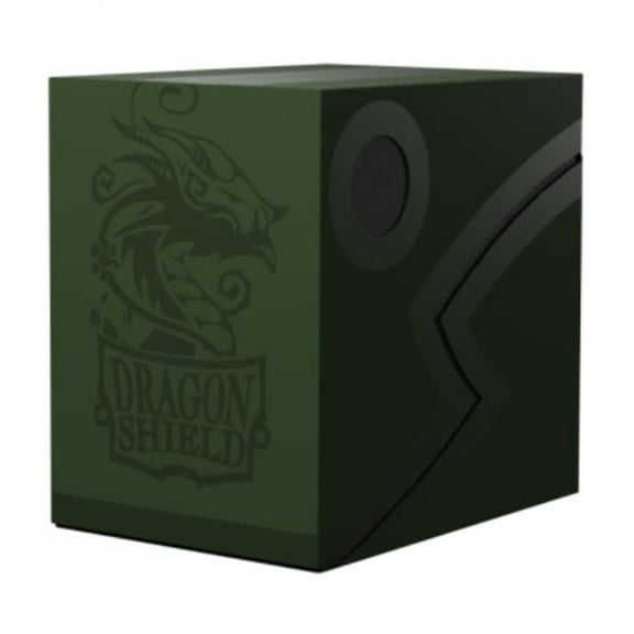 Dragon Shield Card Deck Box - Double Shell: Forest Green/Black - Durable and Sturdy TCG, OCG Card Storage - Compatible with Pokemon Yugioh Commander and MTG Magic: The Gathering Cards
