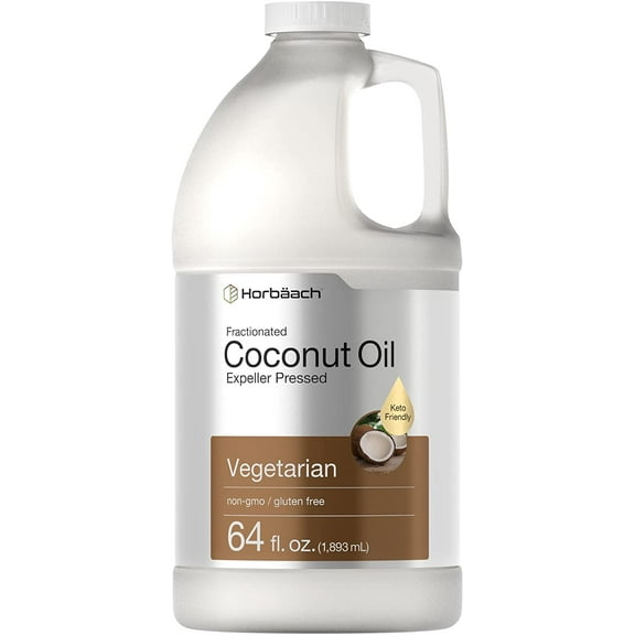 Liquid Coconut Oil for Cooking | 64 oz | Keto Friendly | by Horbaach