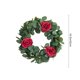 thumbnail image 2 of Coronas de Puerta de Primavera para Puerta Delantera Fuera de Plantas Verdes Artificiales 42cm con Rosas, Plantas Artificiales Al Aire Libre Que Se Ven Reales, Decoración Durante Todo el Año, 2 of 6