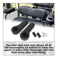 thumbnail image 5 of KOJEM Golf Cart Cup Drink Holders Set Rear Seat Arm Rest Universal Fit For EZGO Club Car Yamaha Black, 5 of 10