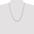 thumbnail image 2 of Auriga Fine Jewelry 14K White Gold 3.35mm Rope Chain Necklace 24inch for Women, 2 of 6
