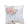 thumbnail image 1 of Inteprter Elegante almohada de anillo nupcial para celebración de cumpleaños, decoración de ajuste de anillo, portador de boda Kits de decoración para fiestas flor de encaje 1, 1 of 6