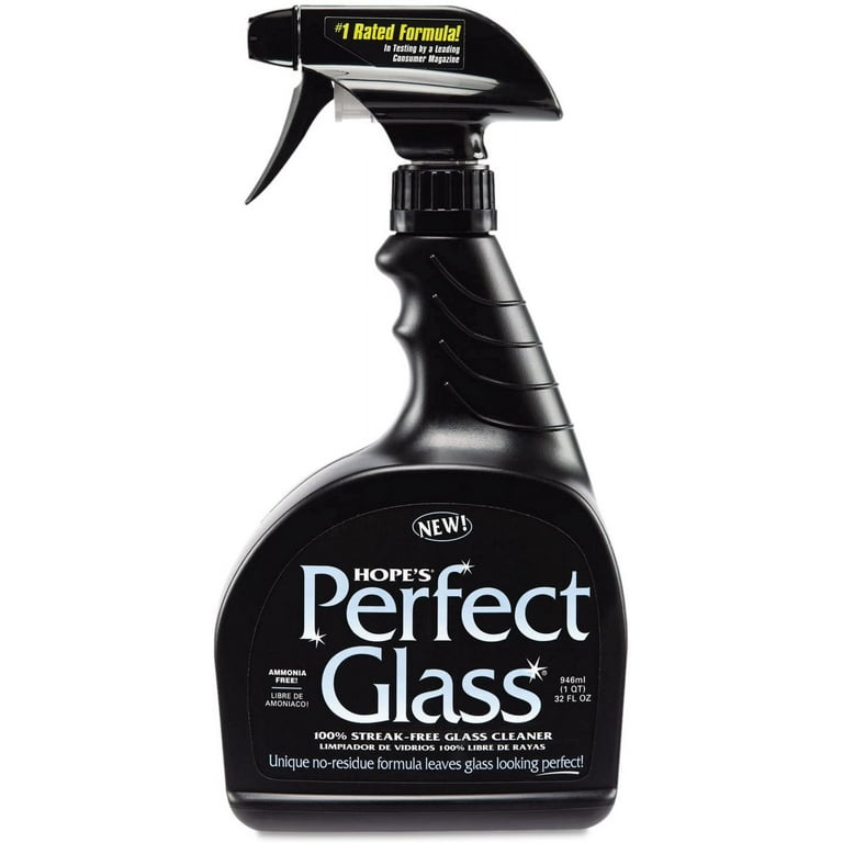 Fireplace Glass Cleaner with Cloth, Sponge, and Spray, 24 Ounces