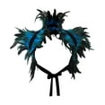thumbnail image 4 of Capa de plumas artificiales decorativa cómoda y fácil de llevar decoración para el hombro Azul, 4 of 9