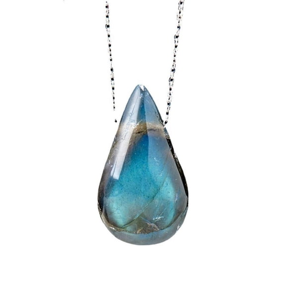 Pendant Necklace Water Shape Moonstone Necklace Women Necklace Moonstone Jewelry for Women