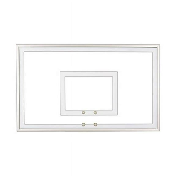 FT225 Tempered Glass 36 x 54 in. Tempered Glass Backboard, Grey