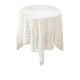 thumbnail image 2 of Mantel De Poliéster Mantel redondo transparente de encaje blanco bordado de 90 cm, con funda antideslizante ahuecada para decoración del hogar, restaurante y cafetería (1 unidad) JASKFLY, 2 of 9
