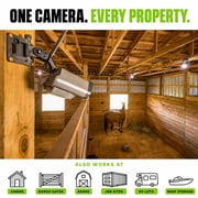 TACTACAM Defend Cellular Security Camera Bundle Solar Panel + Rechargeable Battery + 32GB SD Card 4G LTE No WiFi Needed Wireless Outdoor Camera for Remote Property, Cabin, Ranch, Job Site