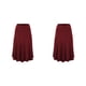 thumbnail image 4 of Qarigey Hermosa plisada en negro - Material de alta Ajuste cómodo negra midi Faldas Sexy Claret XXXL Burdeos XXXL 2Conjunto, 4 of 6