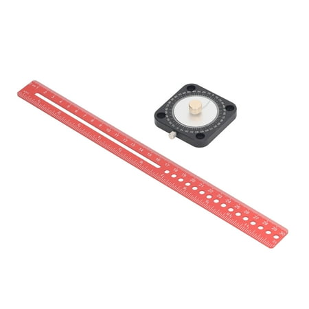 

Compass Scriber 360° Aluminum Alloy Dual Scale Ruler Scribing Tool for Woodworking