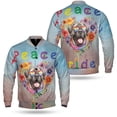 thumbnail image 3 of Peace Love Pride Mastiff with Rainbow Sunglasses LGBT LGBTQ+ All Over Print 3D Baseball Jacket Mastiffs Dog Lover Gifts Idea Bomber Jacket Softball - 01004, 3 of 6