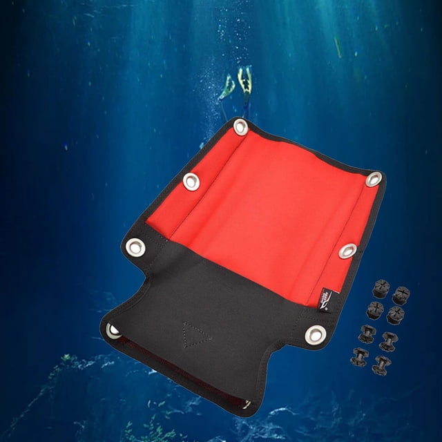 Almohadilla de placa trasera para buceo, almohadilla de soporte trasero para , submarinismo Rojo