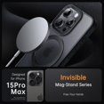 for iPhone 15 Pro Max Case Invisible Stand ][Magsafe
