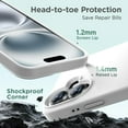 thumbnail image 5 of Designed for iPhone 16 Case, Silicone Ultra Slim Shockproof Protective Phone Case with [Soft Anti-Scratch Microfiber Lining], 6.1 inch, White, 5 of 10
