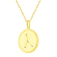 thumbnail image 2 of Zodiac Horoscope Sign Pendant Necklaces for Women Gold Plating Coin Disc Astrology Constellation 18 Inch Chain + 2in Extender (CANCER)…, 2 of 4